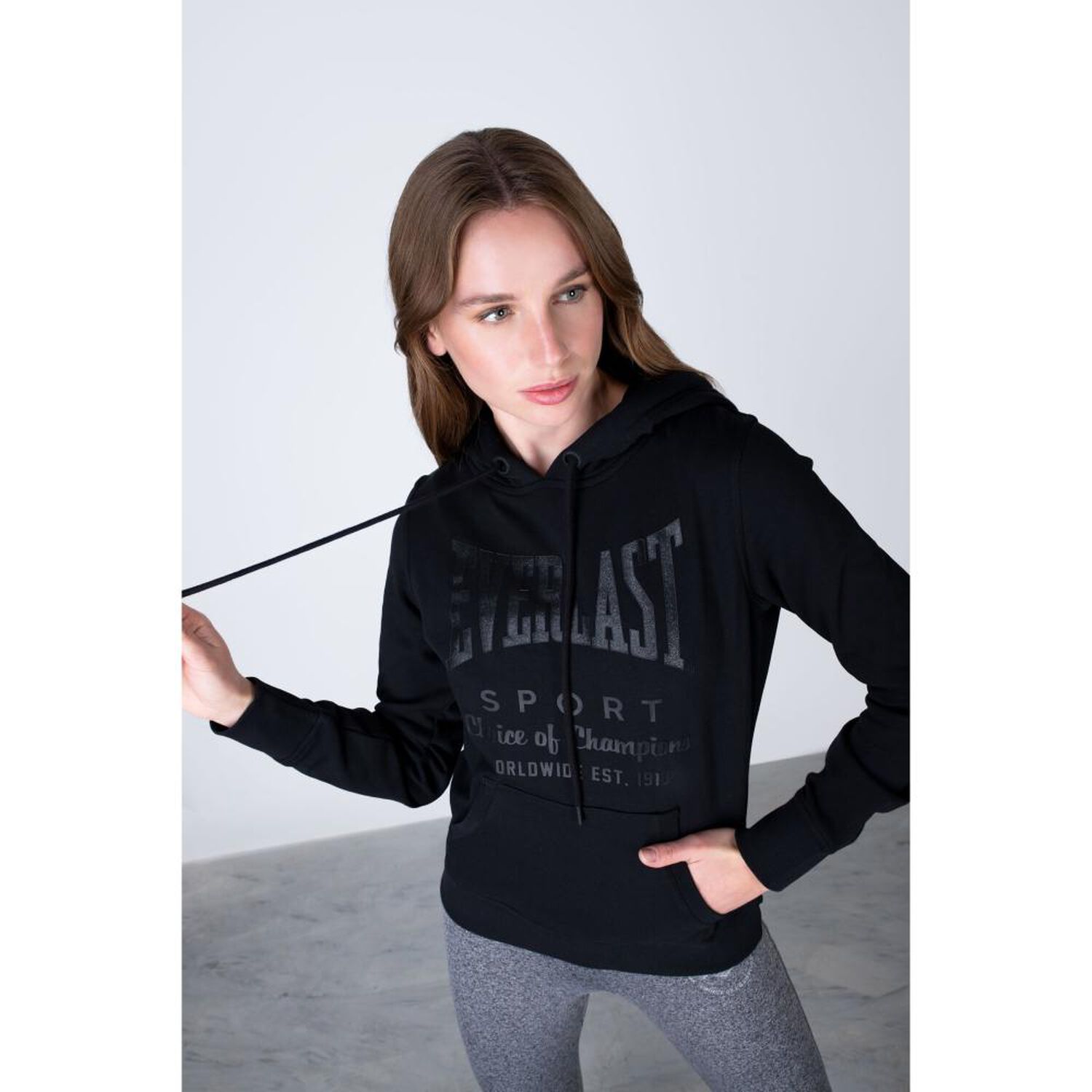 Poleron Hood Classic Negro Everlast image number 4.0