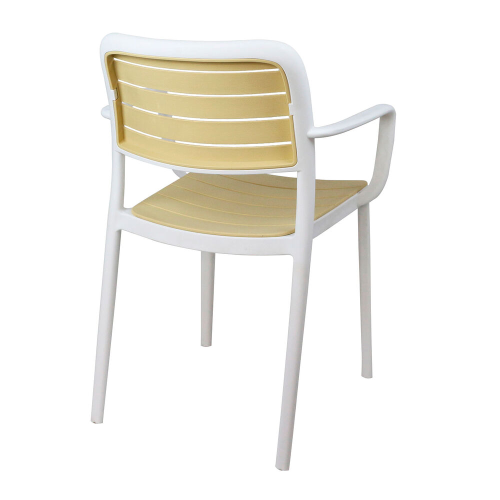 Silla Terraza Plástica Sahara Blanca image number 5.0