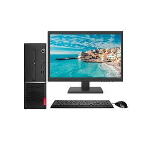 Kit Monitor + Pc Lenovo V50s-07imb Sff (i5-10ma 8gb 256gb Ssd) Reacondicionado Grado A