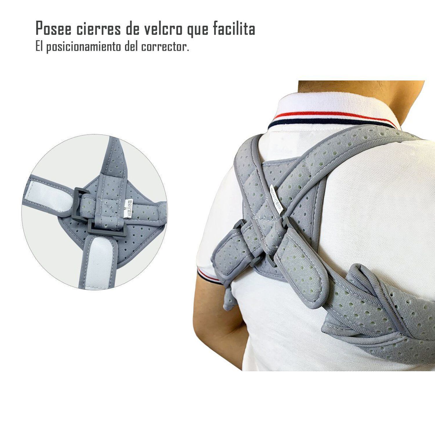 Corrector De Postura Soporte Espalda Unisex Talla L image number 2.0