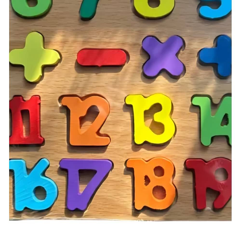 Tabla N&uacute;mero Encaje Juguete Madera image number 1.0