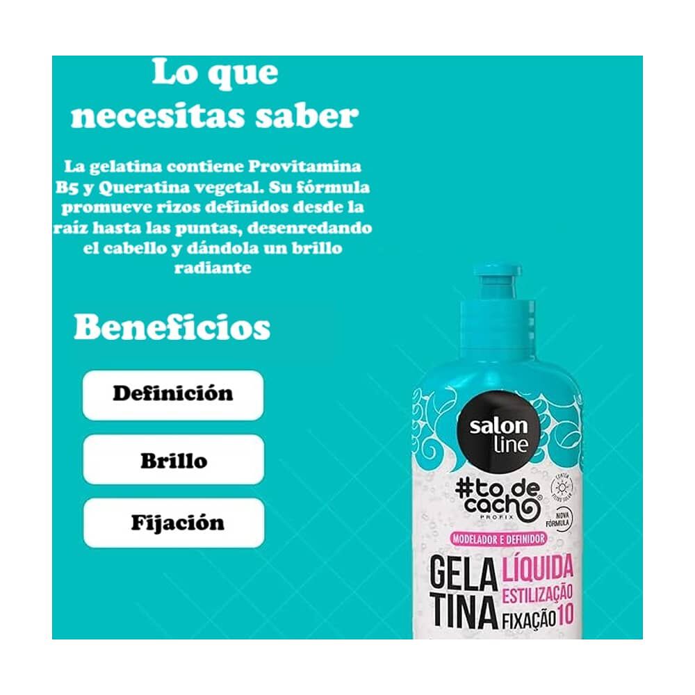 To De Cacho Gel Liquida Estilizaci&oacute;n 300g Salon Line image number 3.0