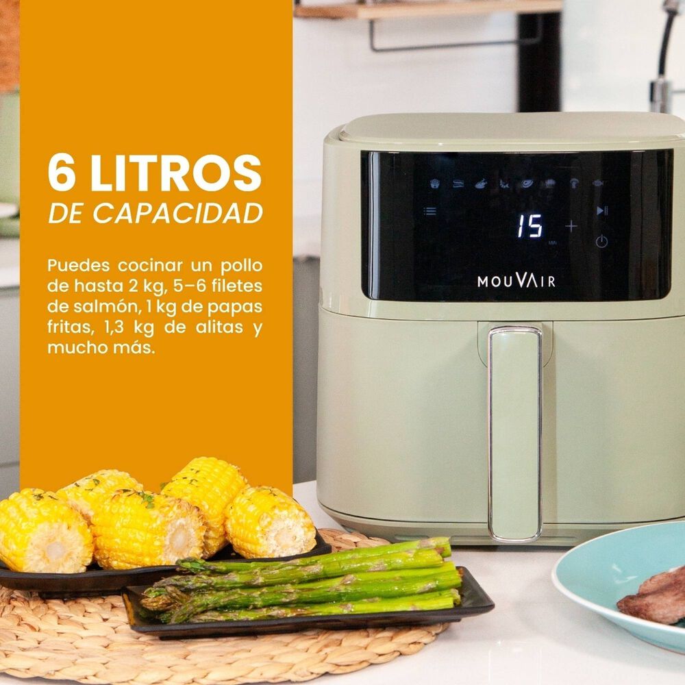 Freidora De Aire Mouvair Fry 6 L Blanca image number 4.0