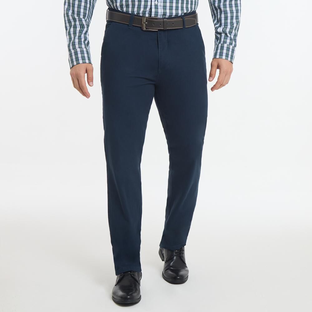 Pantalón Liso Tiro Medio Regular Hombre Herald image number 0.0