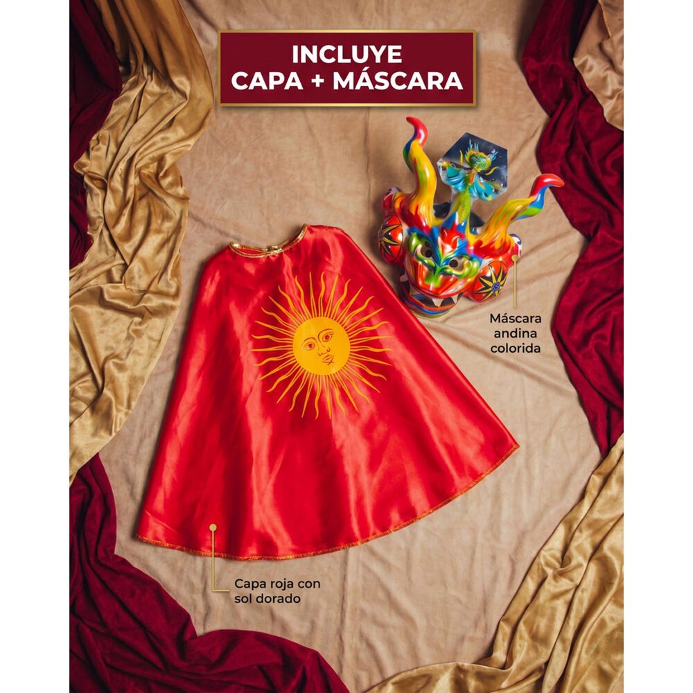 Capa La Tirana Caporal Traje Tipico Nortino Infantil image number 3.0