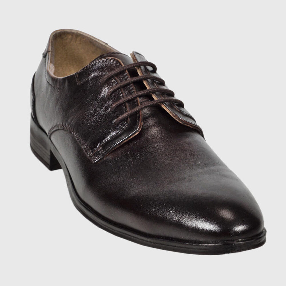 Zapato Cuero Milan Café Oscuro image number 3.0