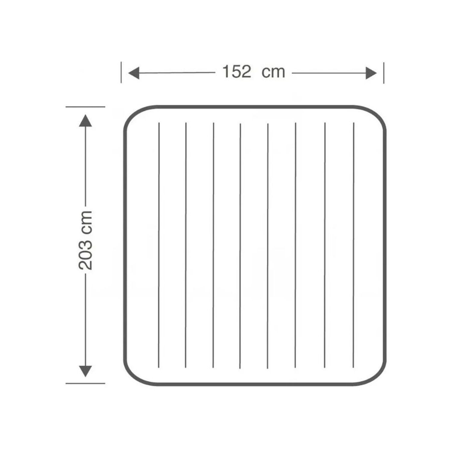 Colchon Inflable Para Camping Intex De 152 X 203 X 25 Cm image number 1.0