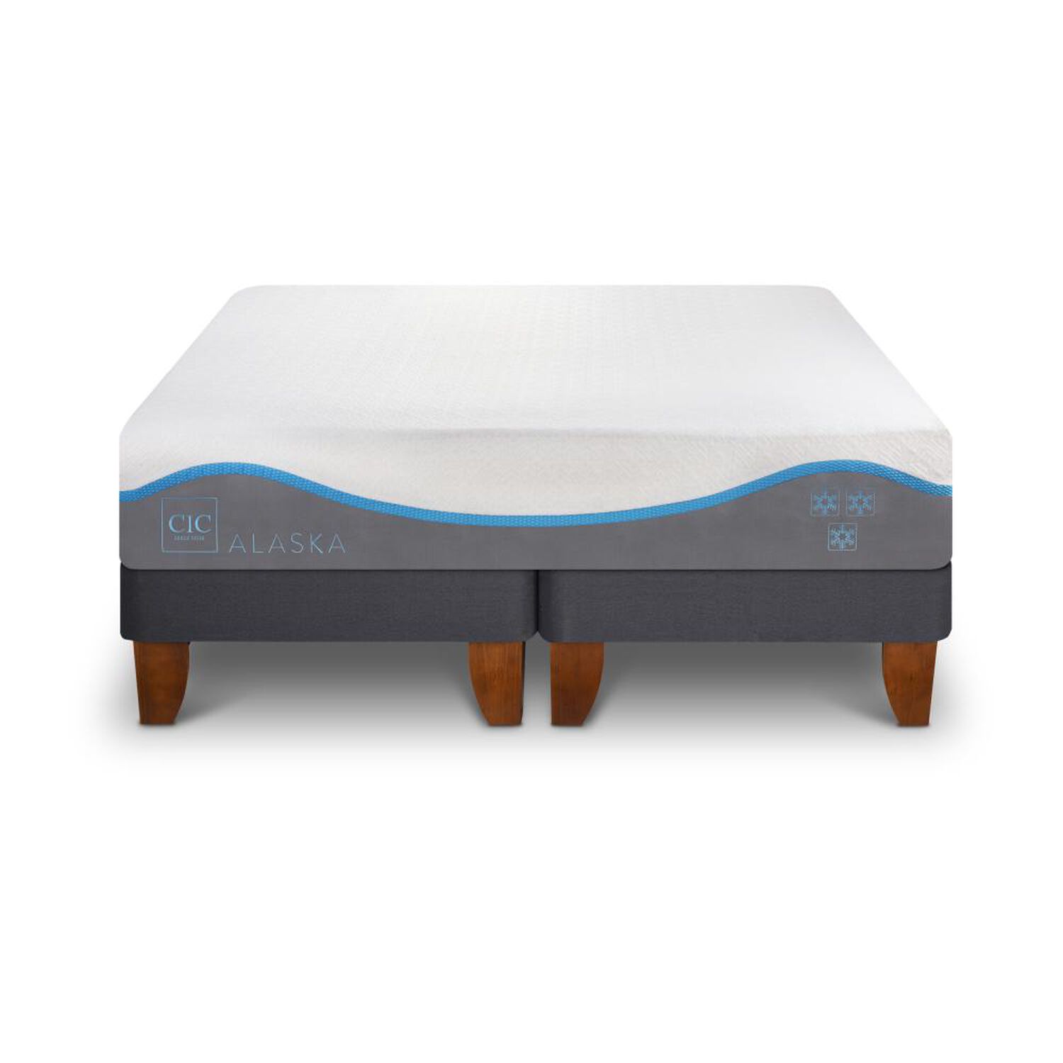 Cama Europea Cic Alaska / 2 Plazas / Base Dividida image number 0.0