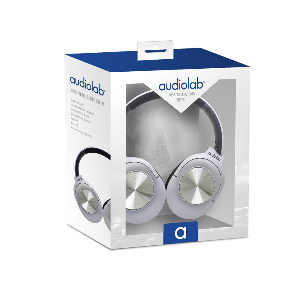 Aud&iacute;fono Bluetooth Bh973 Plata Audiolab S104bh973p image number 1.0