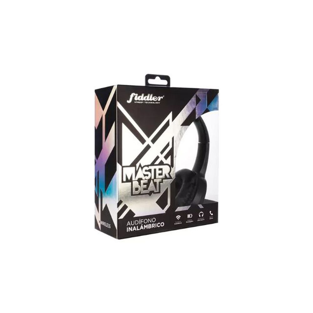 Audifonos Inalambricos Bluetooth Master Beat Negro Fiddler