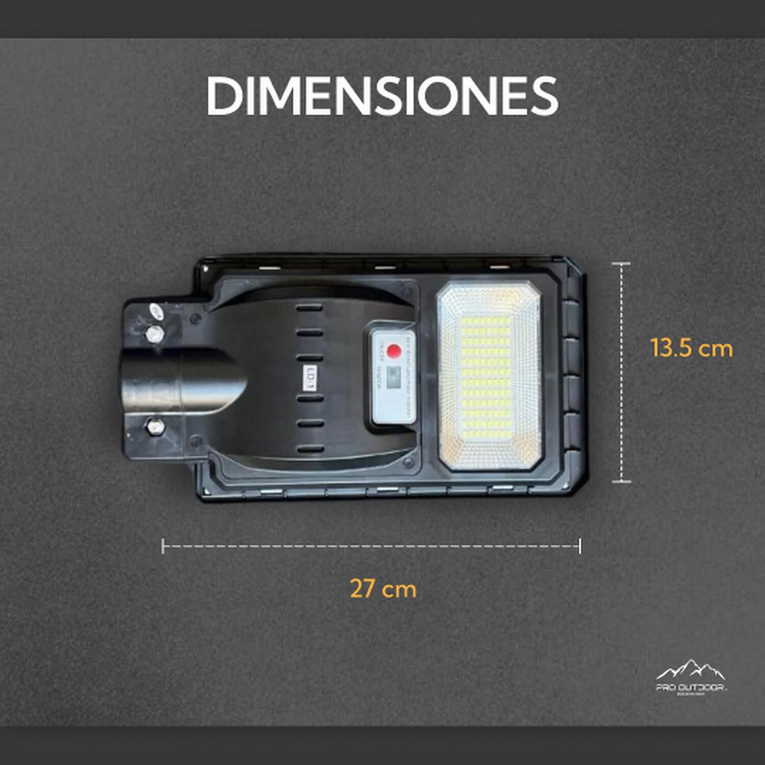 Pack 2 Luminaria Led 100 W Solar Contra Agua image number 1.0