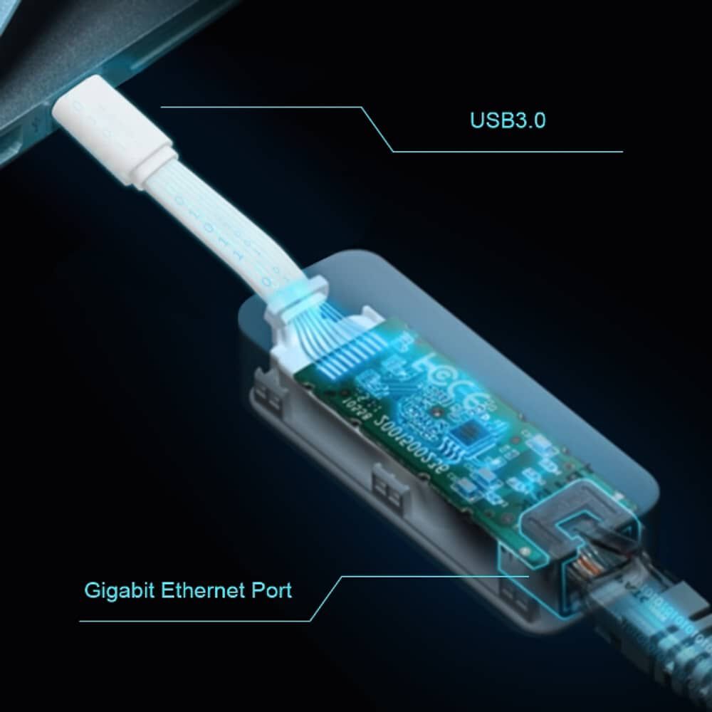 Adaptador De Red Usb Type-c A Rj45 Gigabit Ethernet Tp-link Ue300c, Plug And Play image number 2.0
