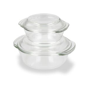 Set De Fuentes Casaideal Con Tapa / 4 Piezas