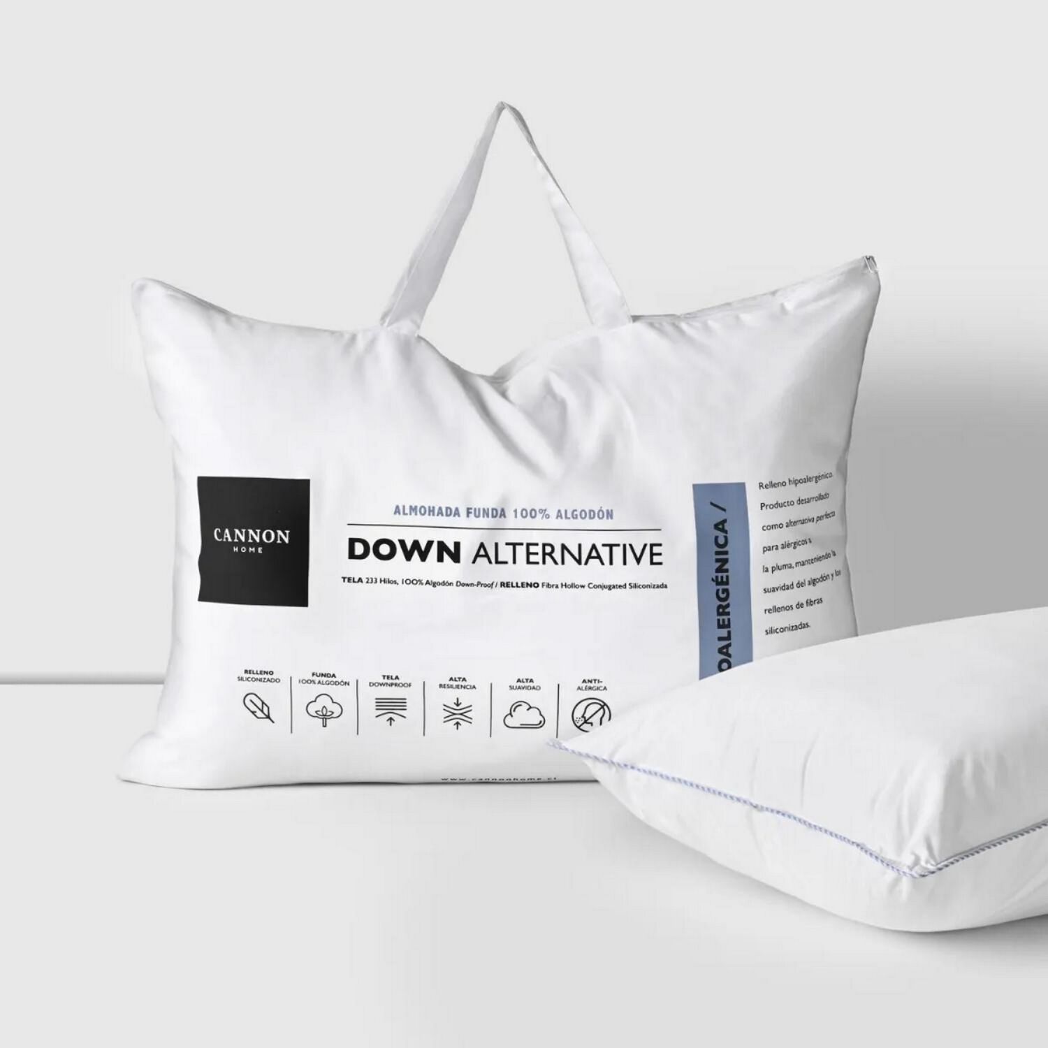 Pack 2 Almohadas Down Alternative Cannon King 50x70 Cm image number 1.0