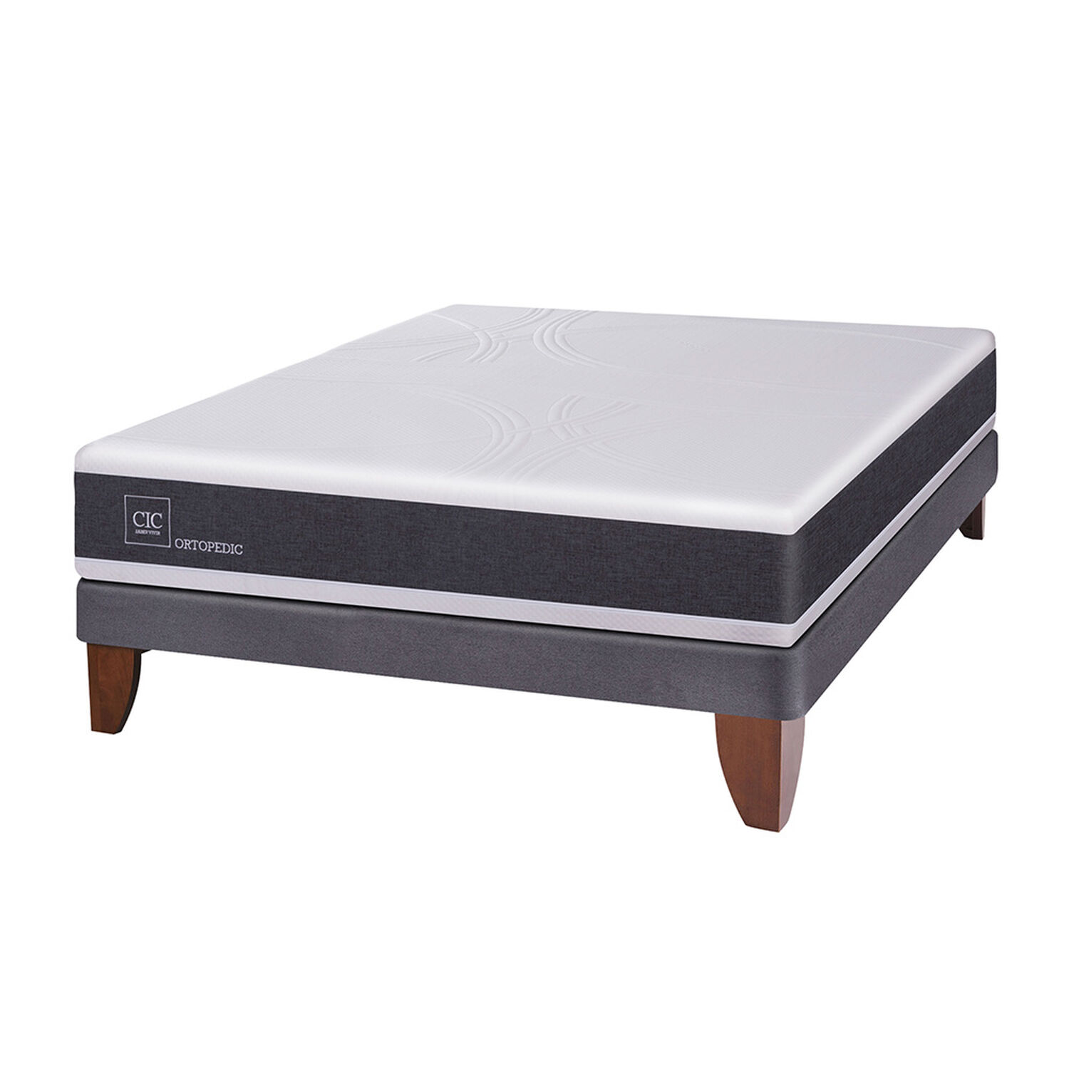 Cama Europea Cic New Ortopedic / 2 Plazas / Base Normal image number 0.0