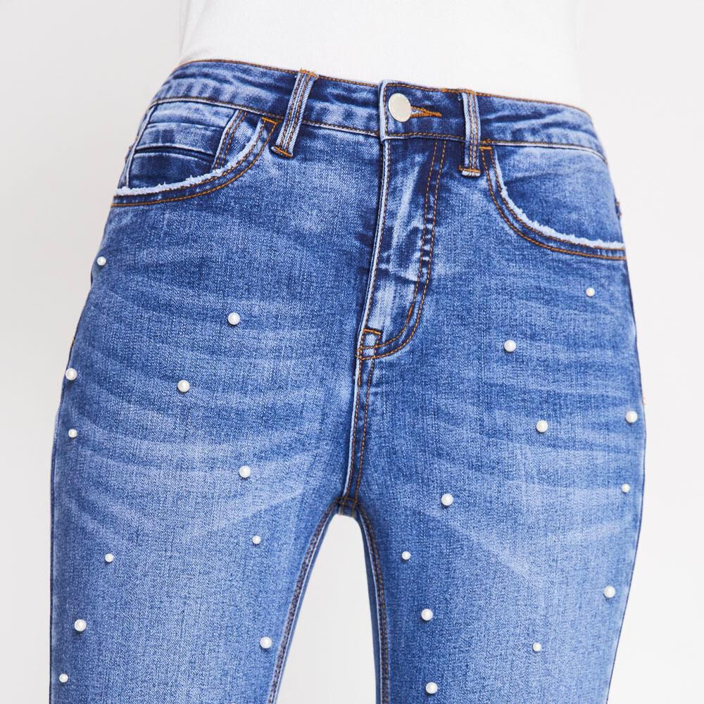 Jeans Mujer Tiro Medio Skinny Rolly go image number 3.0
