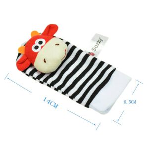 Calcetin Sonajero Para Bebe Estimulaci&oacute;n Temprana Cascabel