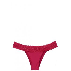 Calzon Microfibra Con Encaje Rojo 2rios