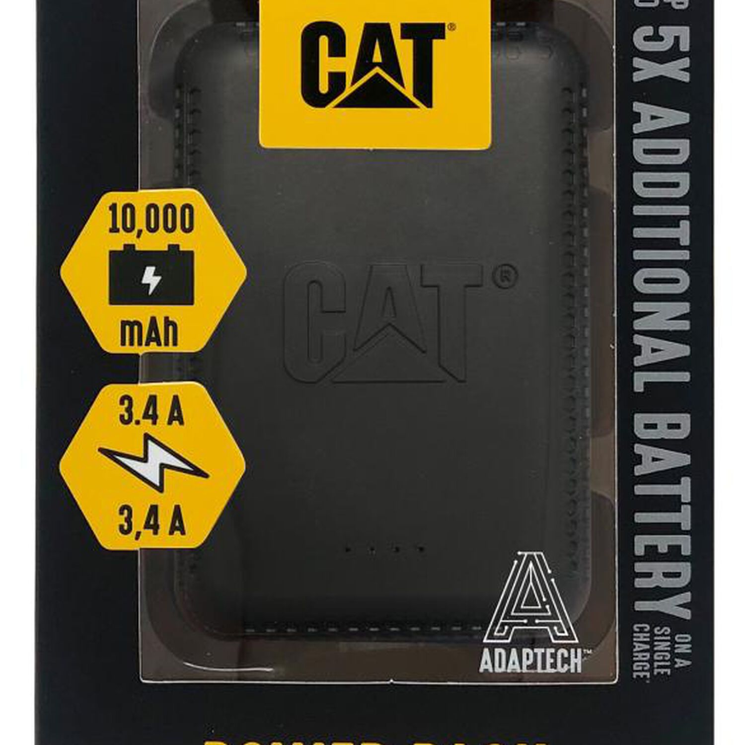 Bateria Externa Cat De 10,000 Mah Con Doble Usb De 3,4 Amperios image number 3.0