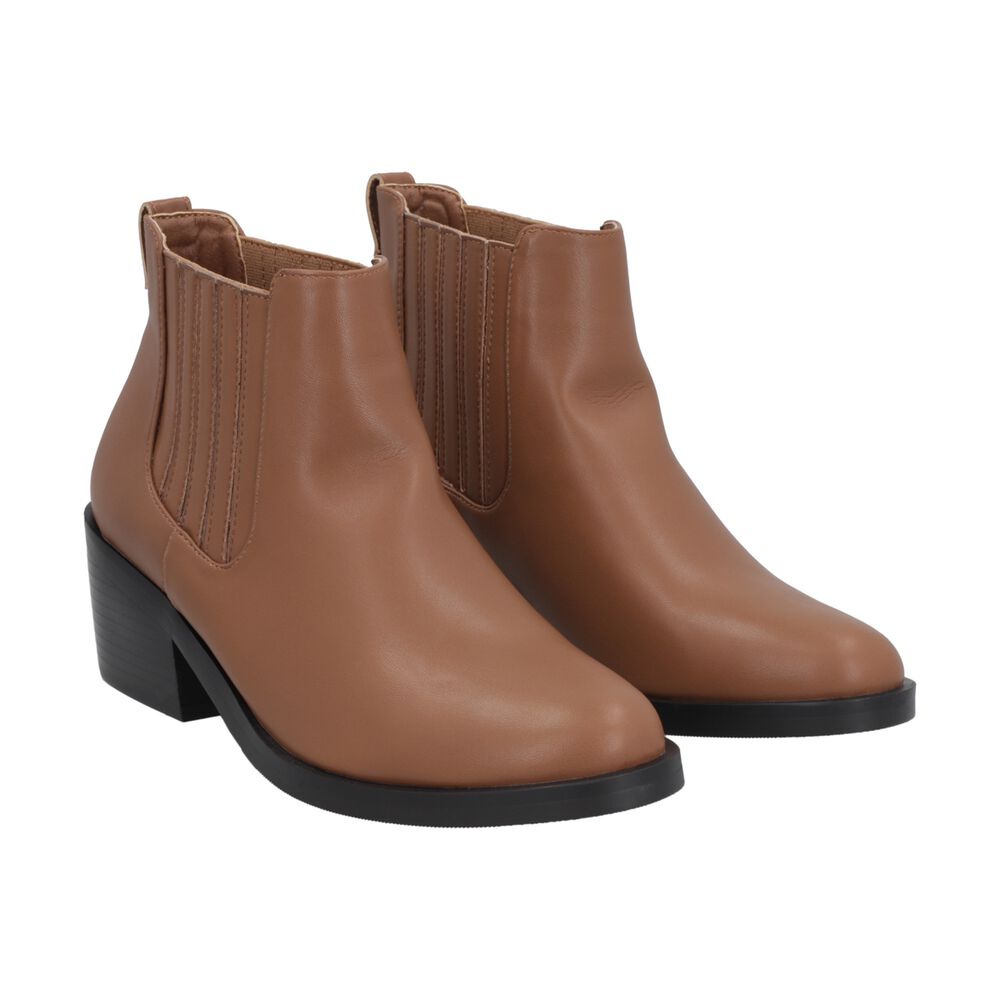 Botin Casual Mujer Caf&eacute; Aura Police image number 4.0