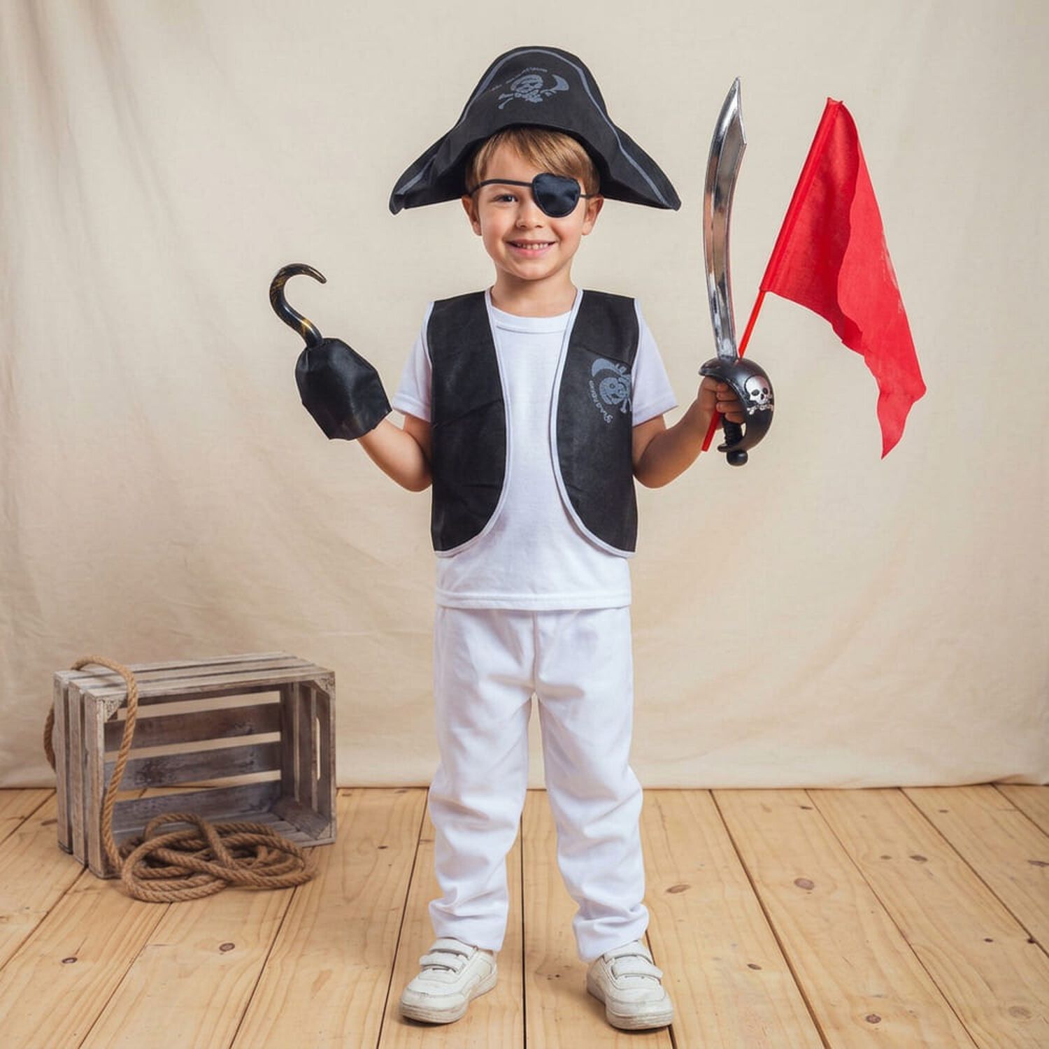 Disfraz Cosplay Pirata Corsario Piratas Infantiles Todos Ni&ntilde;o image number 56.0
