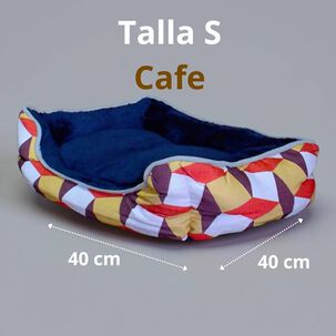 Cama Para Mascotas Espuma - Talla S (tricolor Cafe)