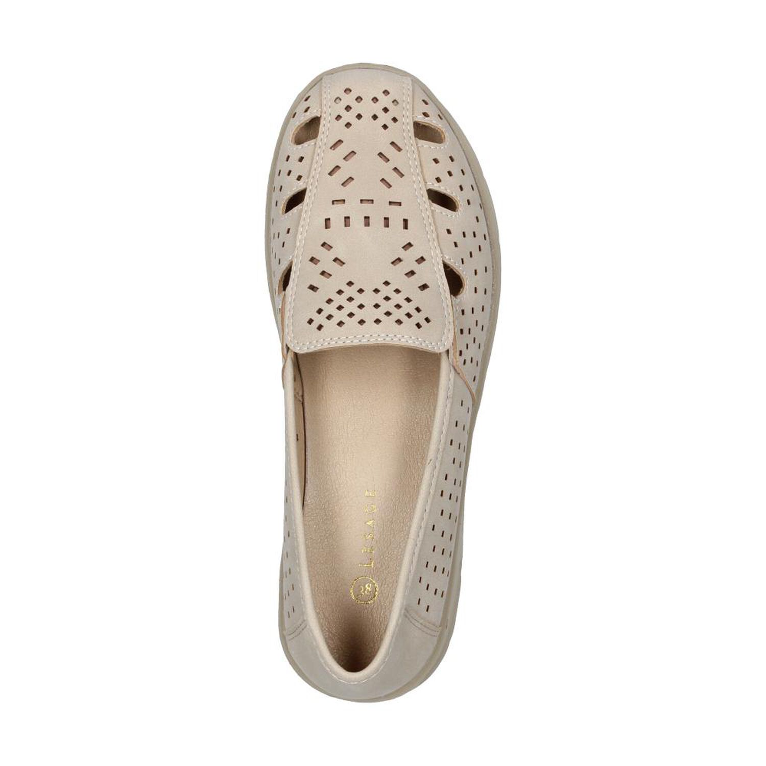 Mocas&iacute;n Mujer Lesage Beige image number 4.0