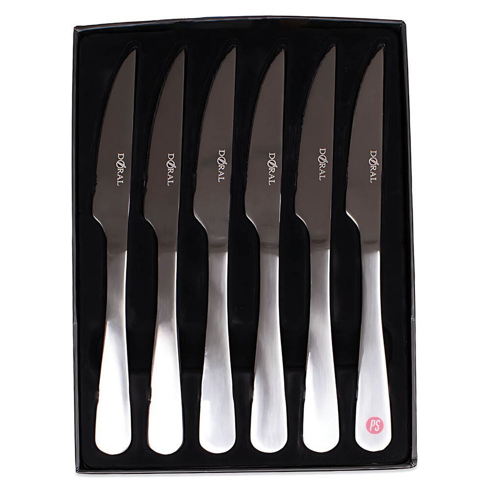 Juego 6 Cuchillos Carne Berl&iacute;n Doral Acero Inoxidable - Ps image number 3.0