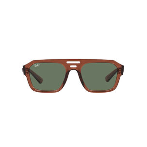 Lentes De Sol Corrigan Transparent Brown Bio-based Sustentable Ray-ban