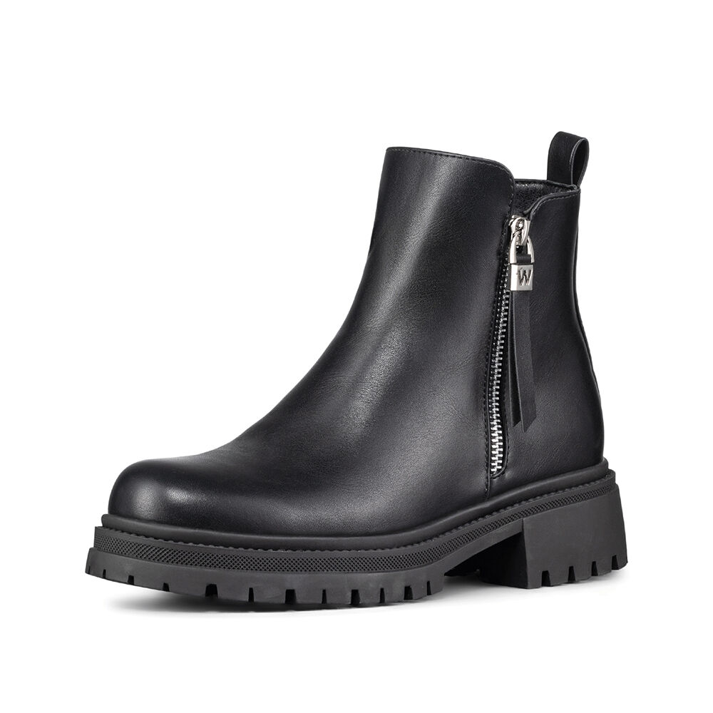 Botin Casual Mujer Eco Cuero Plataforma Vintage Weide Zs67 image number 0.0