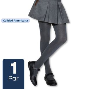 Ballerina Escolar Calcetines Polar Gris Ni&ntilde;a 1 Par