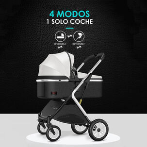 Coche Cuna 2 En 1 Multiposiciones Comfortable Rojo Babymine