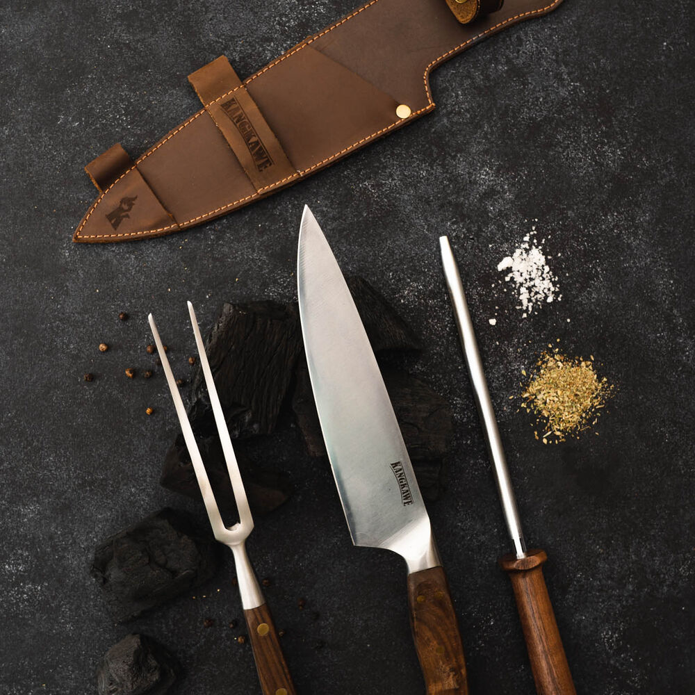 Trilogia En Cuero: Pincho Pro + Cuchillo Catemu + Astil image number 4.0