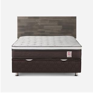 Cama Baúl Rosen New Style 6 / 2 Plazas / Base Normal + Respaldo