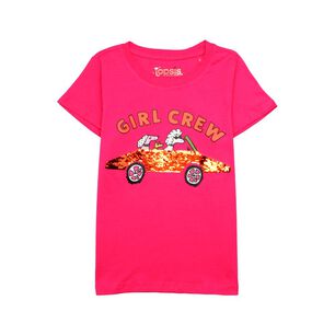 Polera Manga Corta Cuello Redondo Ni&ntilde;a Topsis