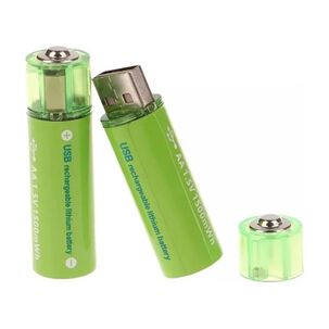 Pack X2 Pilas Recargables Usb Pila Aa