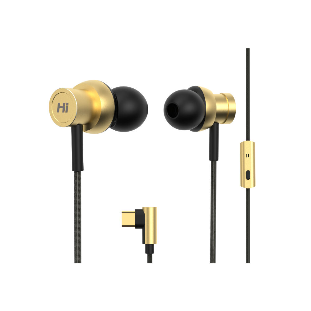 Audifonos Alambricos In-ear Hi5 Champagne Gold Hifuture image number 1.0