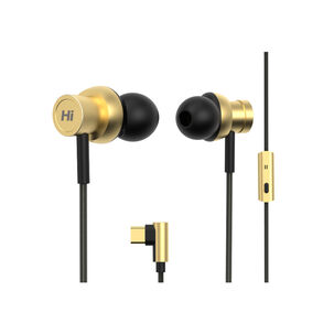 Audifonos Alambricos In-ear Hi5 Champagne Gold Hifuture