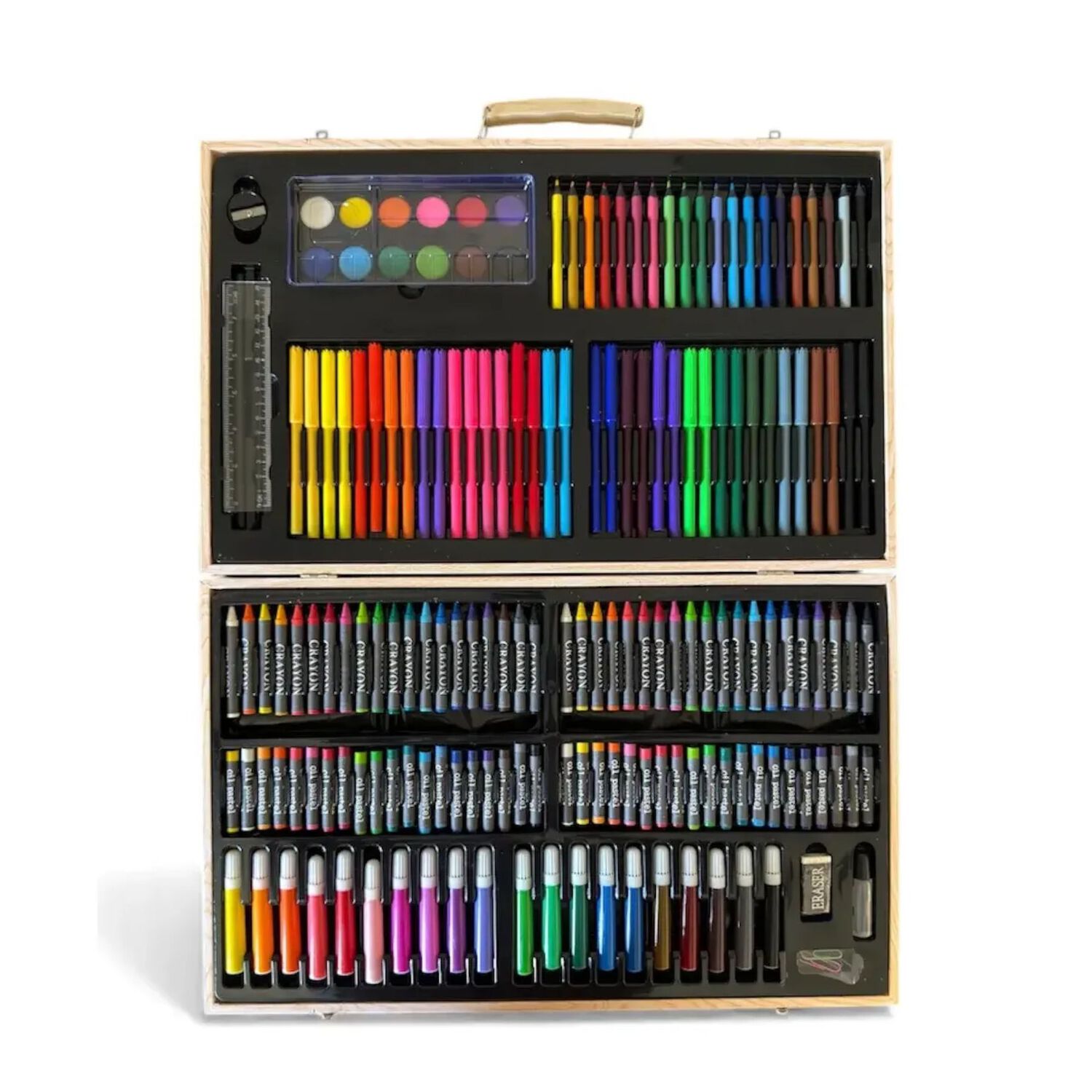 Set De Arte 180 Piezas Lapices Plumon Pinturas Maleta Ni&ntilde;os image number 1.0