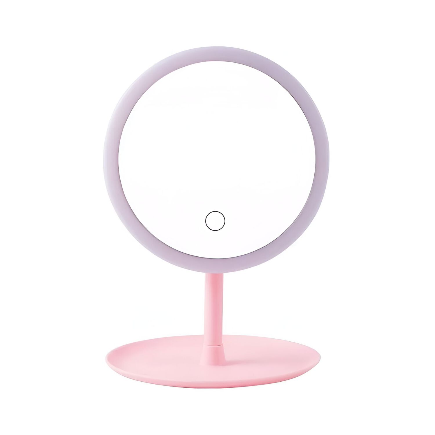 Espejo Con Luz Led Plegable Redondo Recargable image number 0.0