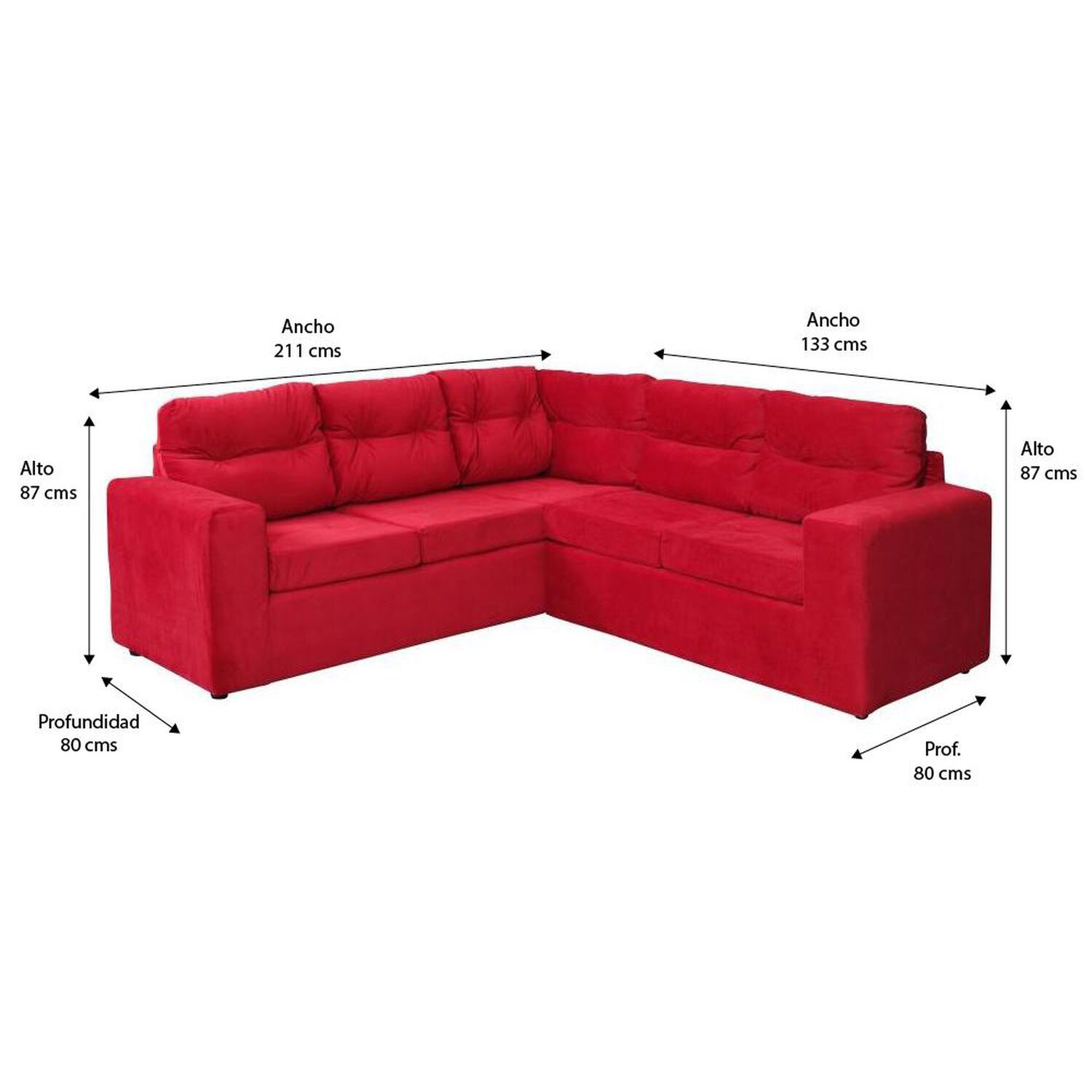Sofa Seccional Casaideal 2P Lyon Felp / 5 Cuerpos image number 7.0