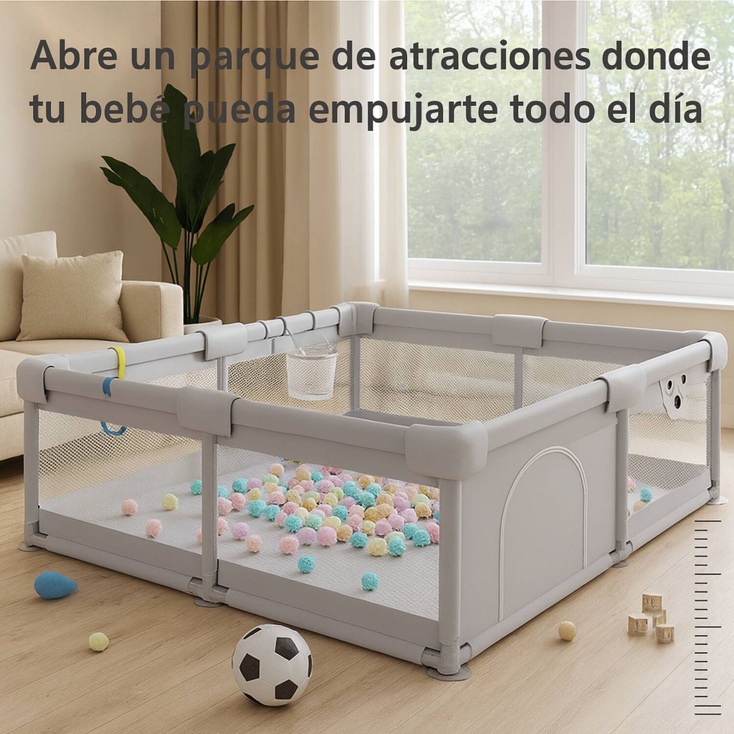 Corral De Juegos Infantil Con Accesorios De Juego 150x180 image number 2.0