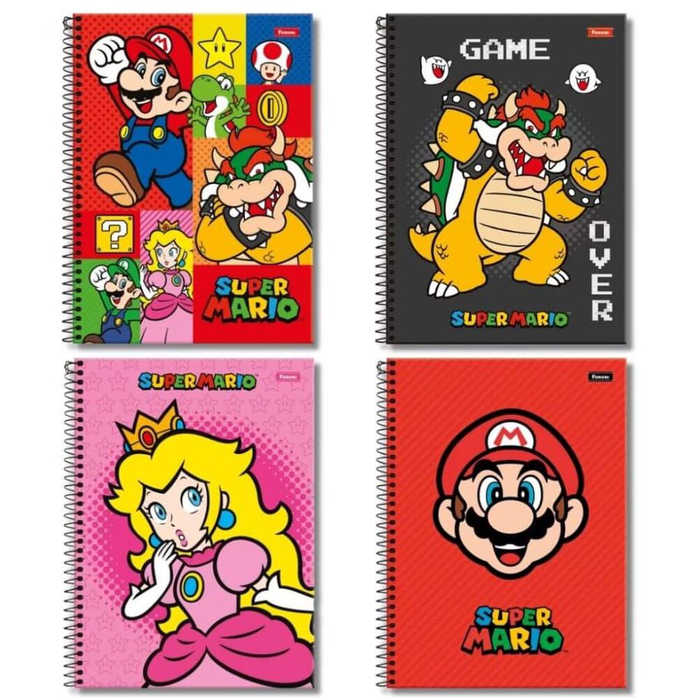 Cuaderno Triple Nintendo - Super Mario 150hojas Foroni image number 0.0
