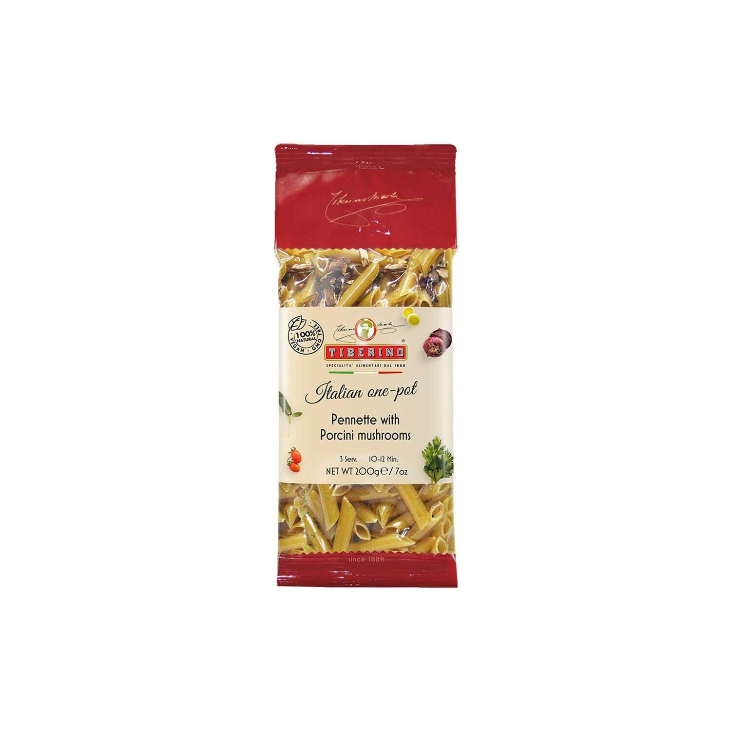 Pasta Pennette Porcini Tiberino 1 X 200 Gr image number 0.0