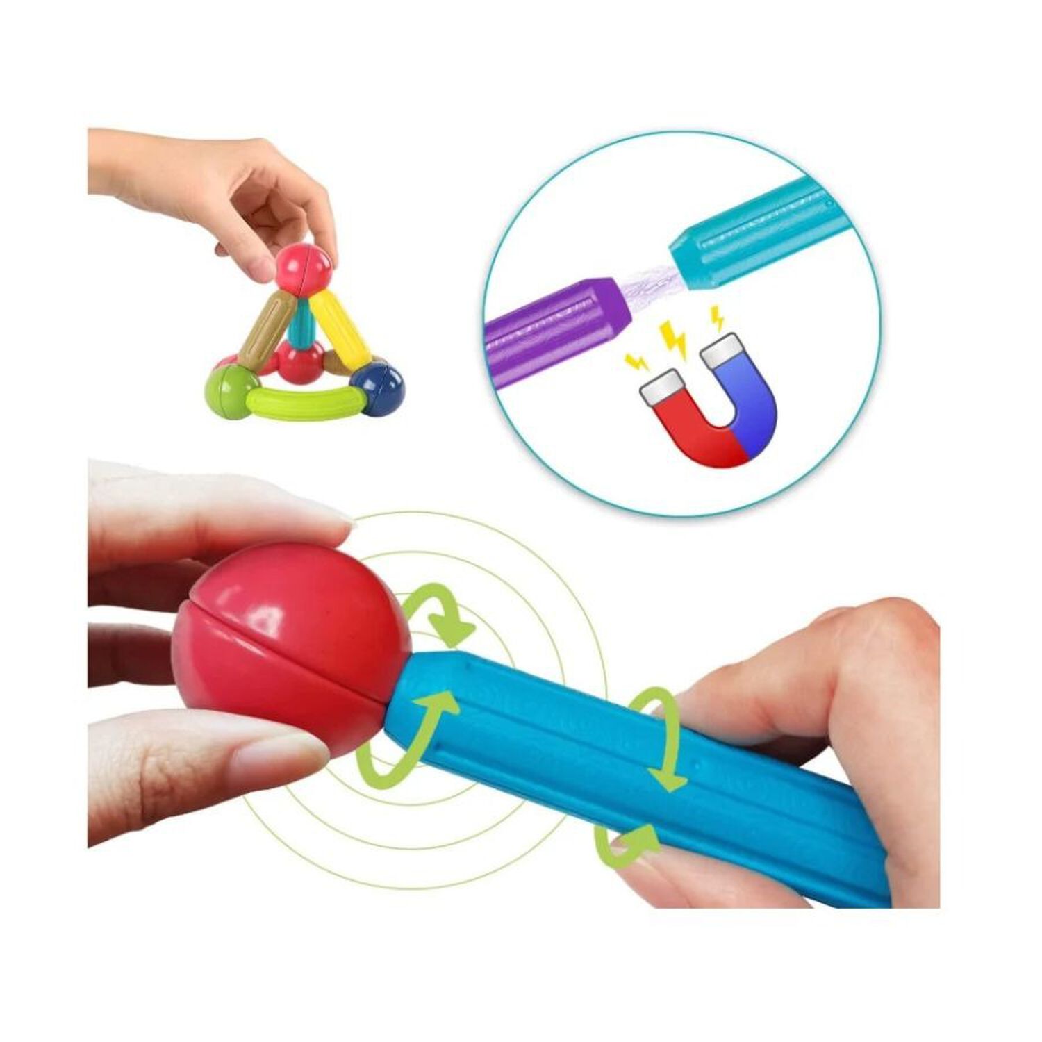 Bloques Magn&eacute;ticos Construcci&oacute;n 36 Pcs Juguete Stem Ni&ntilde;os image number 4.0