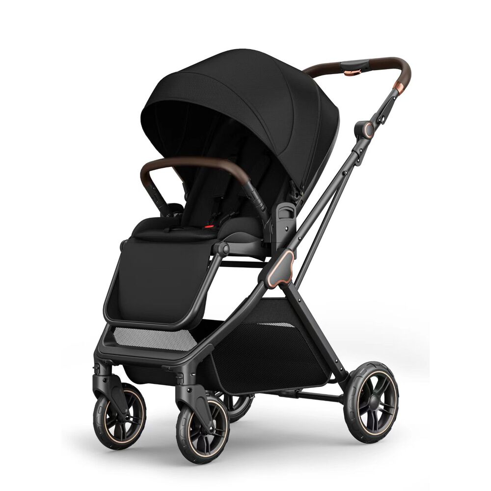Coche De Paseo Modo Apego Y Panor&aacute;mico Lubabycas Negro image number 0.0