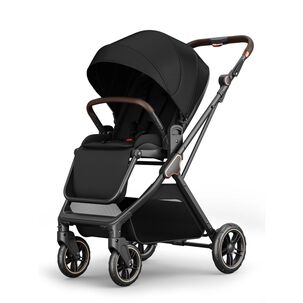Coche De Paseo Modo Apego Y Panor&aacute;mico Lubabycas Negro