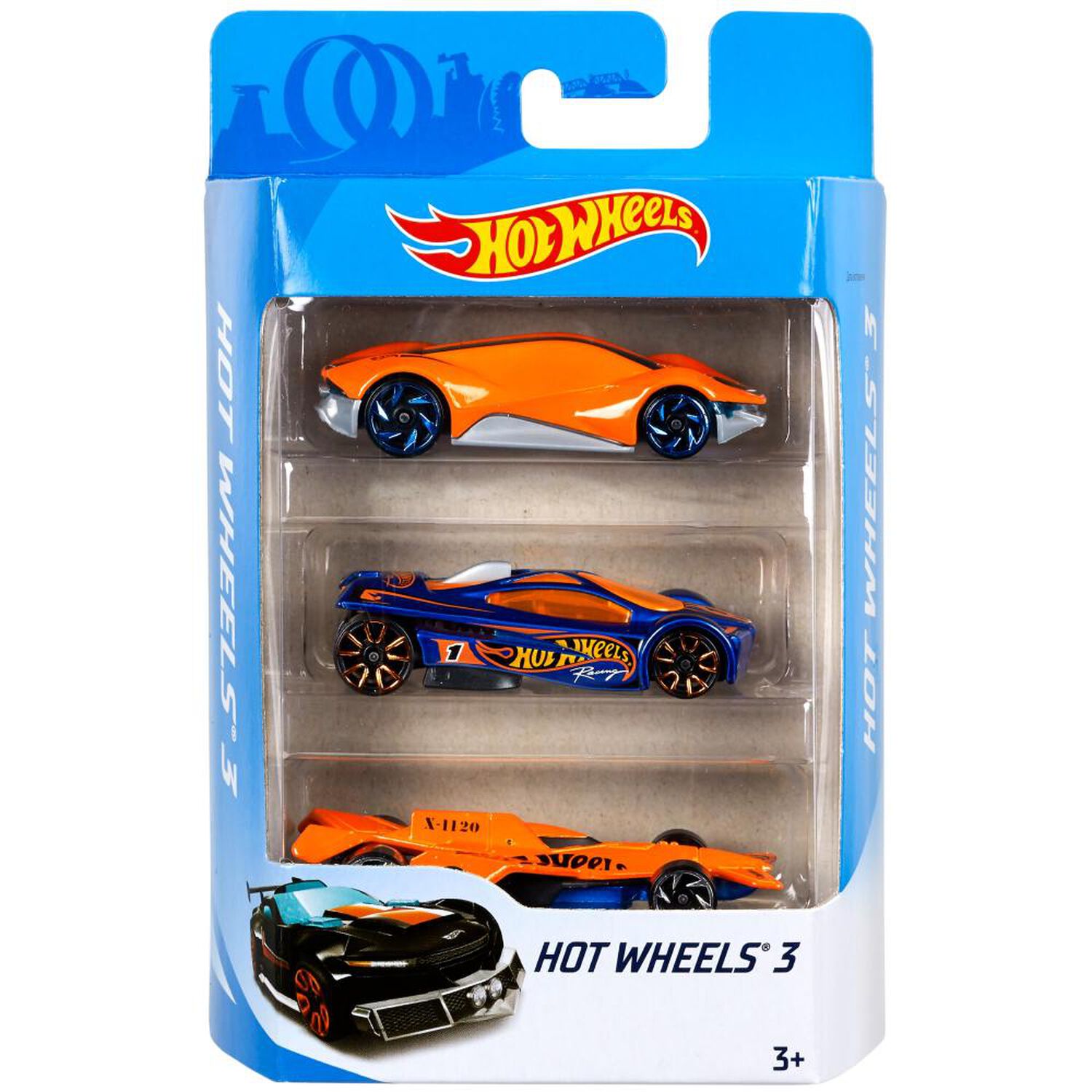 Auto De Juguete Mattel Intl 3-Pck image number 0.0