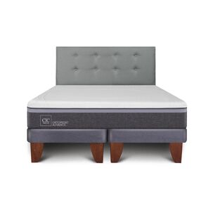 Cama Europea Cic Ortopedic Advance / 2 Plazas / Base Dividida + Respaldo