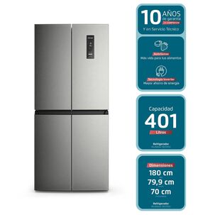 Refrigerador Fensa 401l No Frost 4 Puertas Inverter Dq79su